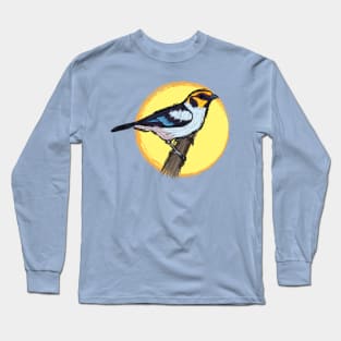 Artwork of a Flame-Faced Tanager II Long Sleeve T-Shirt